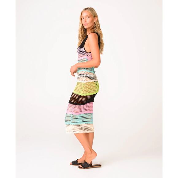 NWT! PQ Swim Midnight Perry Crochet Knit Maxi Dress  - Size XS/S - Picture 3 of 9